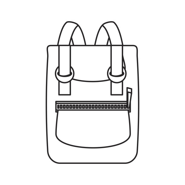 学校背包孤立图片下载