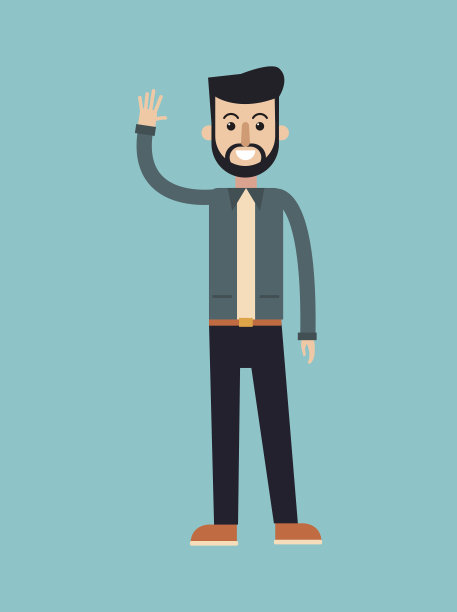 男子胡须发型优雅时尚图片下载