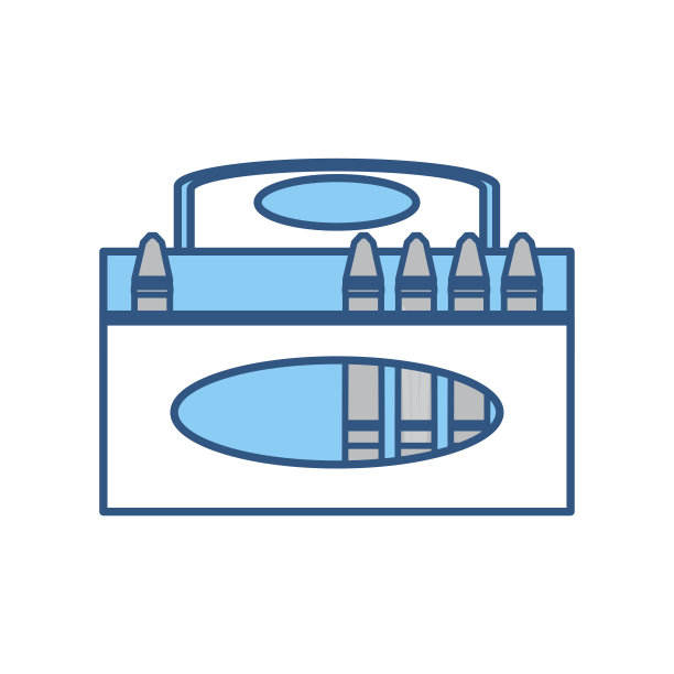 蜡笔在盒子里图片下载