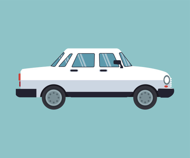 白色轿车运输图片下载