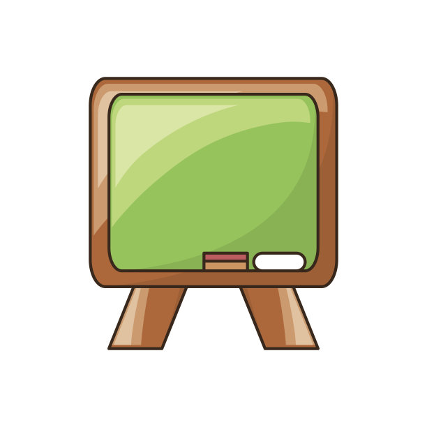 黑板上学校孤立图片下载