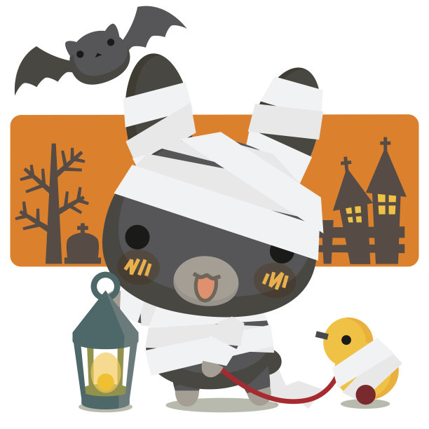 Mokomoko万圣节/黑兔图片下载