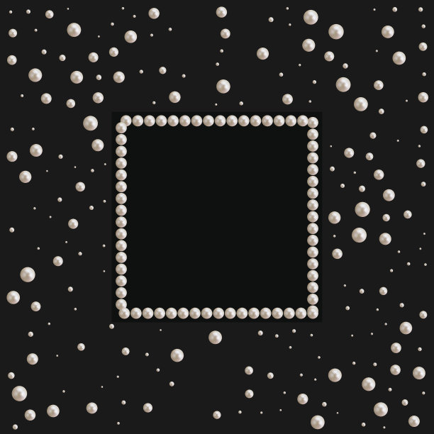 项链配粉黑珍珠和星星浪漫图片下载