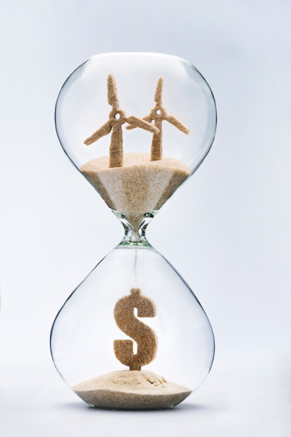 风力涡轮机的概念图片下载