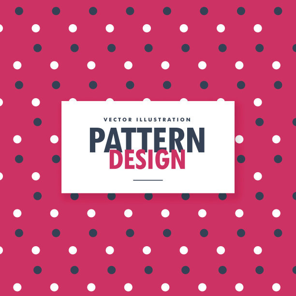 可爱的红蓝白圆圆点图案背景图片下载