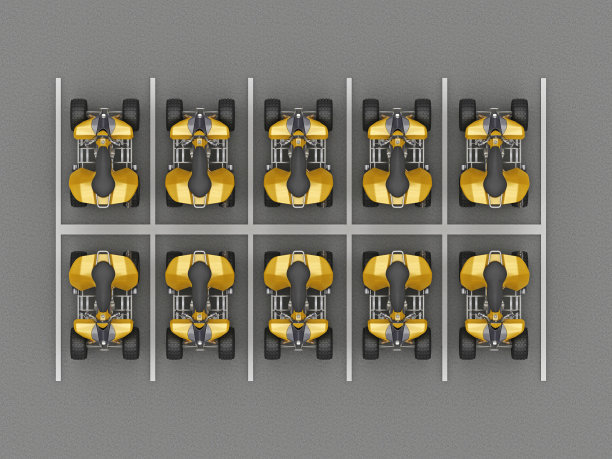 ATV停车顶视图图片下载