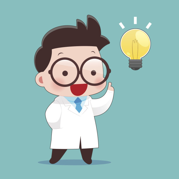 科学家得到想法矢量-想法概念与字符设计，矢量插图10 EPS素材图片
