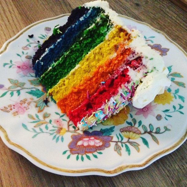 彩虹蛋糕图片下载