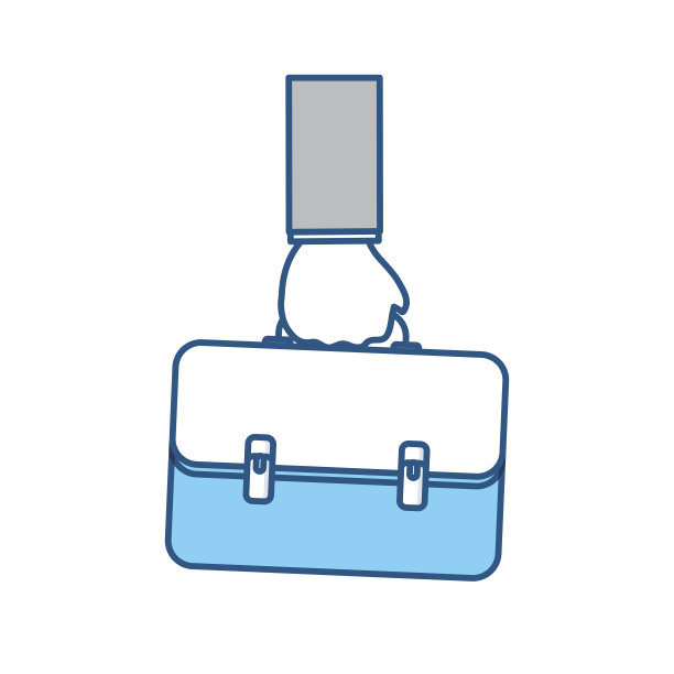 商务公文包孤立图片下载