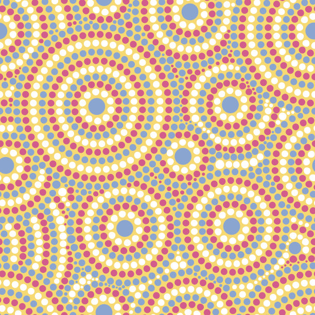 可爱的点图案矢量无缝图片下载