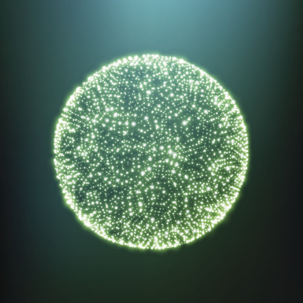 3 d球体。全球数字连接。摘要全球网格。抽象三维网格设计。一个发光的网格。技术风格。素材图片