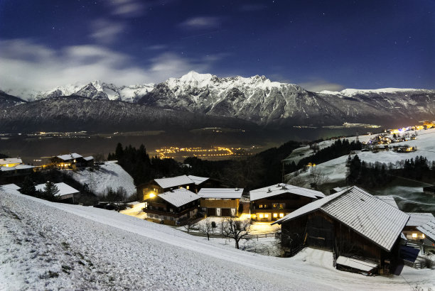 奥地利阿尔卑斯山景观图片下载