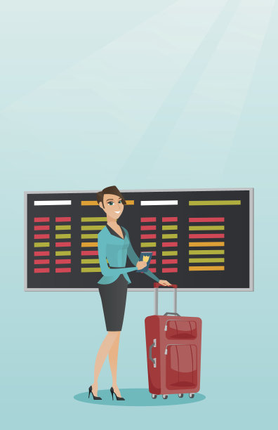 持有护照的白人飞机乘客图片下载