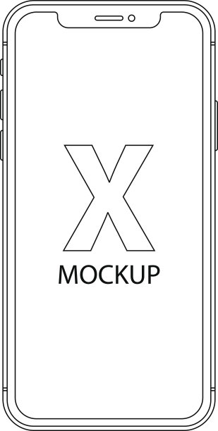 智能手机轮廓图标在手机风格的白色背景。股票矢量插图eps10图片下载