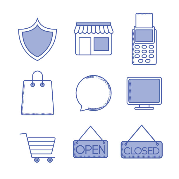 购物相关的图标图片下载