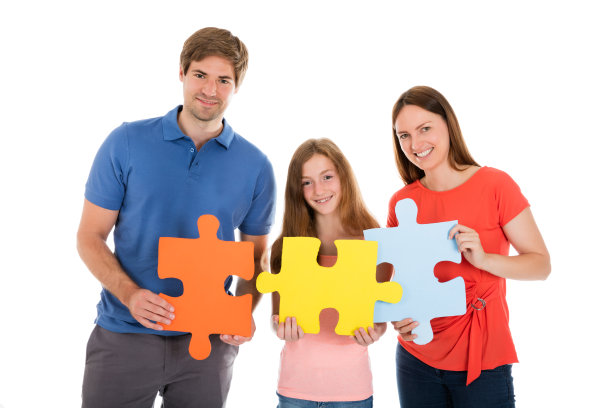 家庭持有拼图拼图图片下载
