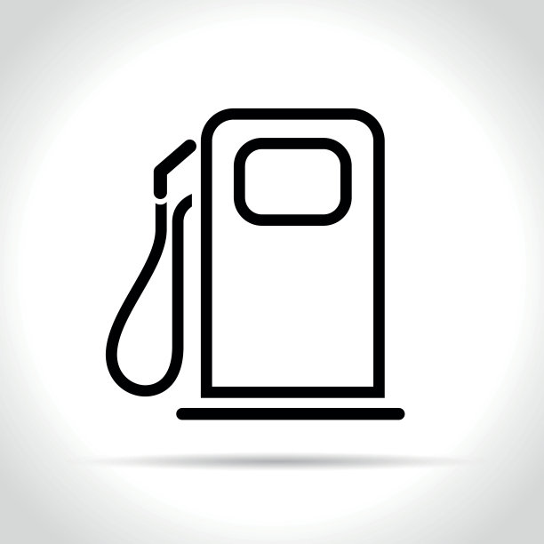 燃油泵图标在白色背景图片下载