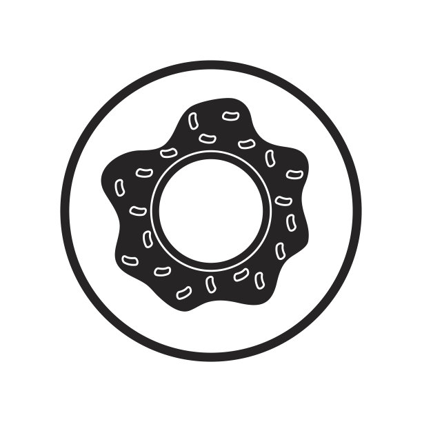 可爱的甜甜圈设计图片下载