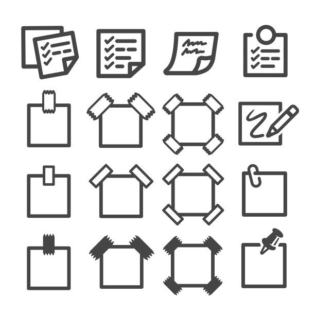 便签文本注释图标图片下载