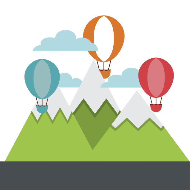 享受假期旅行孤立的图标图片下载