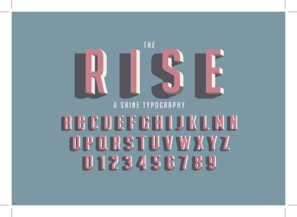 大胆的字母素材图片