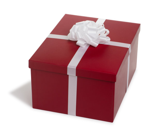 白色的圣诞礼物图片下载