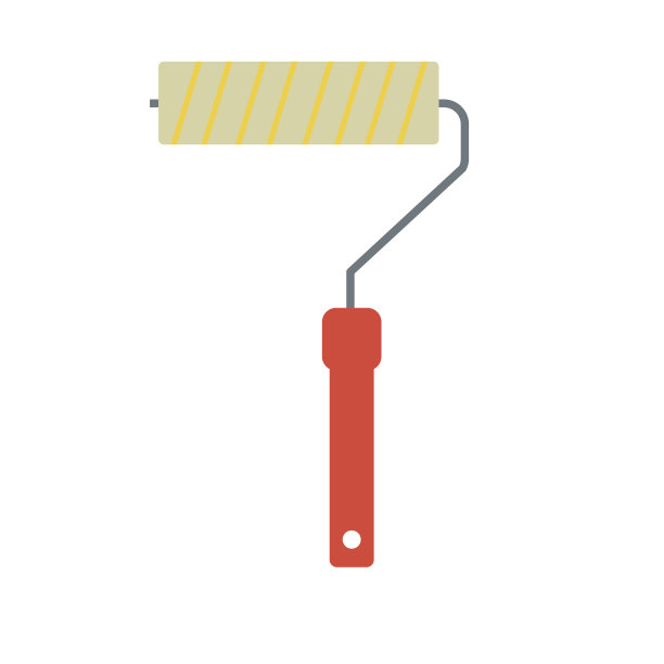 油漆滚筒插图图片下载