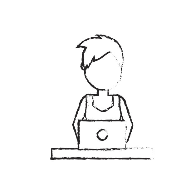 想象一下拥有笔记本电脑和公司工作的职业女性图片下载