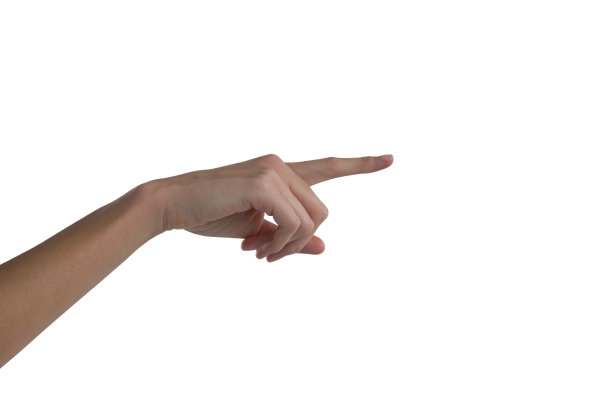 女人的手用看不见的屏幕图片下载