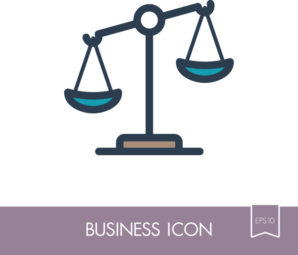 法律尺度矢量图标，正义轮廓图标图片下载