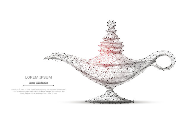 魔灯低聚灰色图片下载