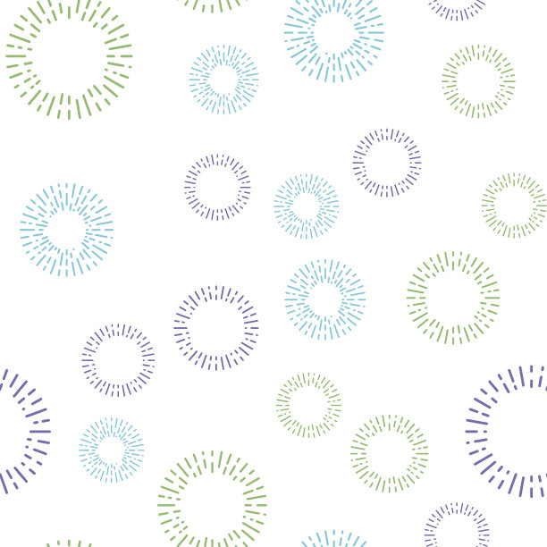 简单无缝纺织图案与色彩圆元素。向量的背景。图片下载