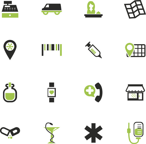 药店图标集图片下载