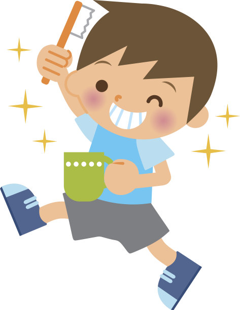 孩子刷牙图片下载