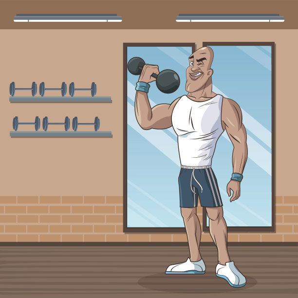 强壮男子运动态度重量图片下载