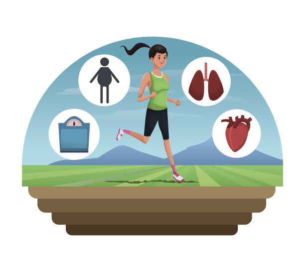 人健身运动保健形象图片下载