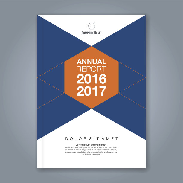 抽象最小几何形状多边形设计背景为企业年报书封面小册子传单海报图片下载