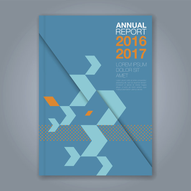 抽象最小几何形状多边形设计背景为企业年报书封面小册子传单海报图片下载
