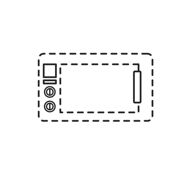 点形微波技术厨房用具对象图片下载