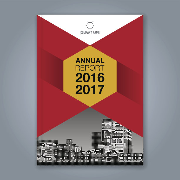 抽象最小几何形状多边形设计背景为企业年报书封面小册子传单海报图片下载