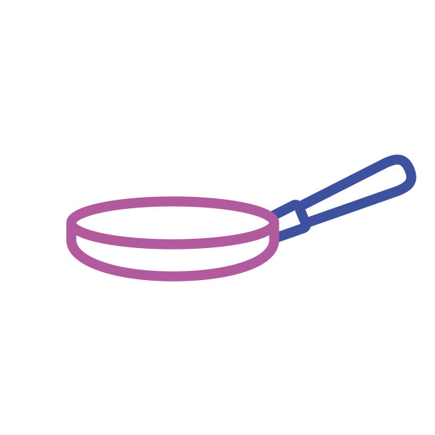 剪影煎锅厨房用具反对烹饪图片下载