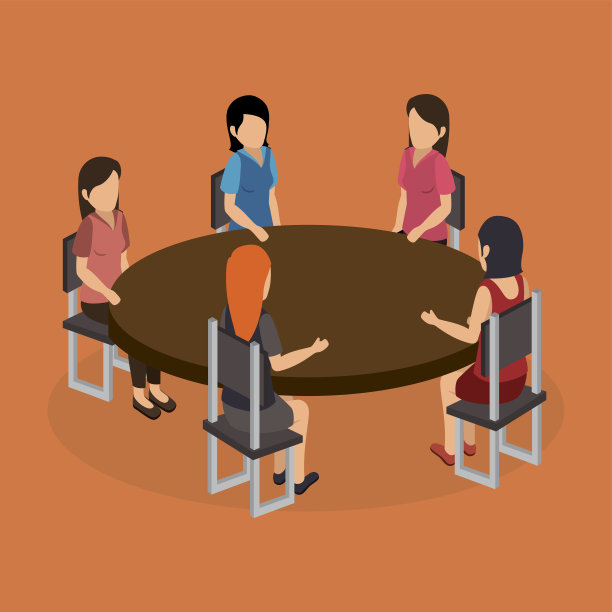 商业人士的等距设计图片下载