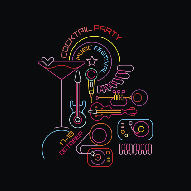 音乐节和鸡尾酒会图片下载