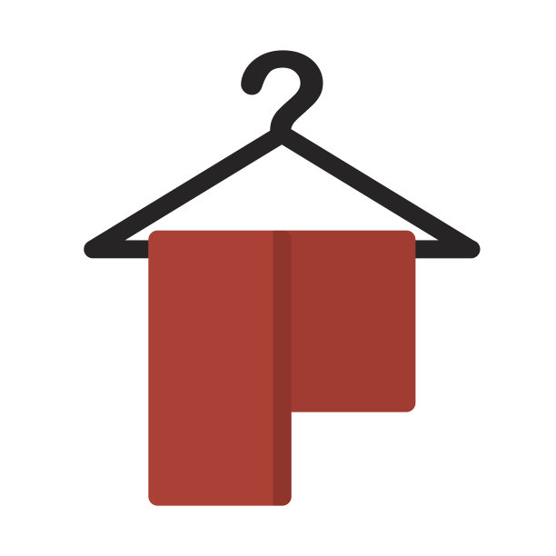 挂钩与毛巾图标图片下载