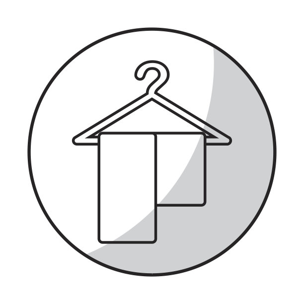 挂钩与毛巾图标图片下载