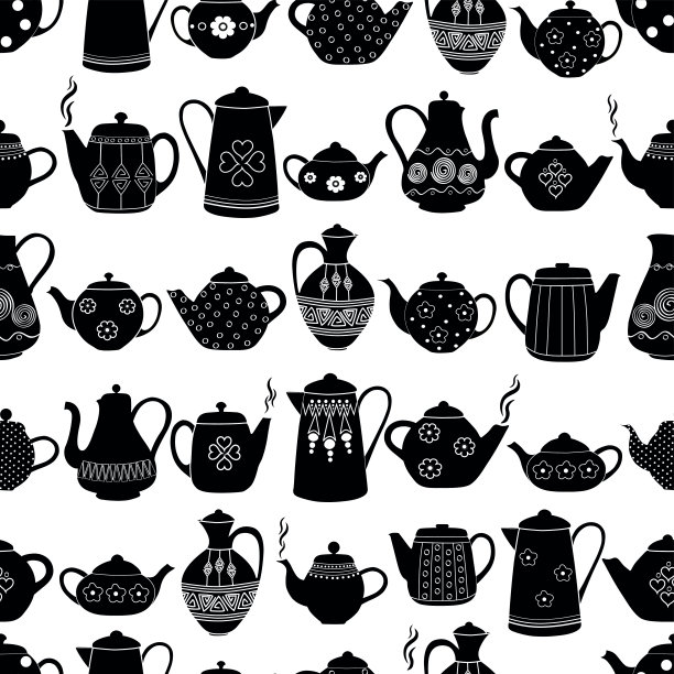 无缝图案的观赏壶图片下载
