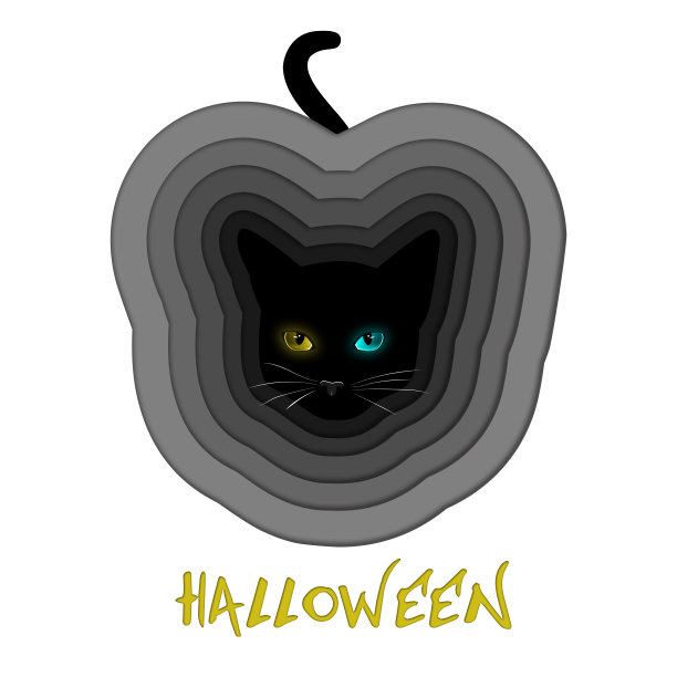万圣节的黑猫图片下载