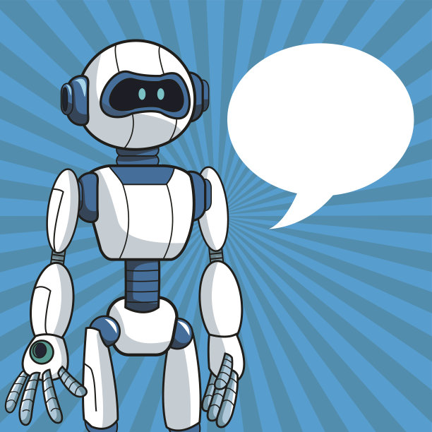 智能机器人未来科技泡泡演讲图片下载