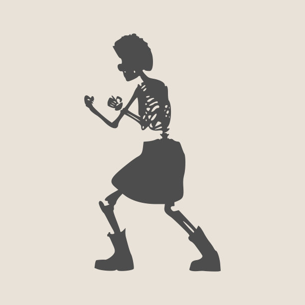 万圣节的人类骨骼图片下载