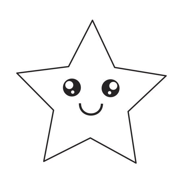 可爱的卡通明星图片下载